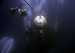 Moring Ball for YO-257, divers, and Atlantis Submarine. B... by Dale Stevick 